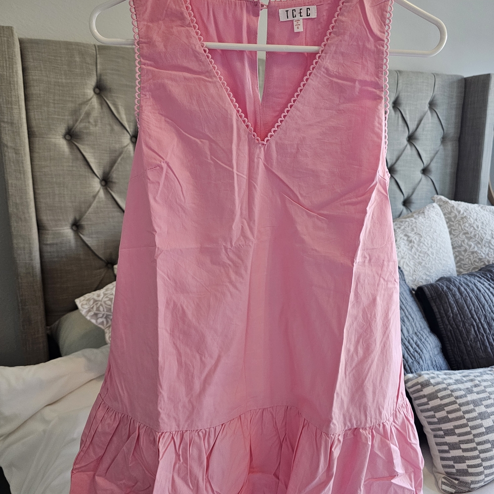TCEC Pink V-Neck Dress